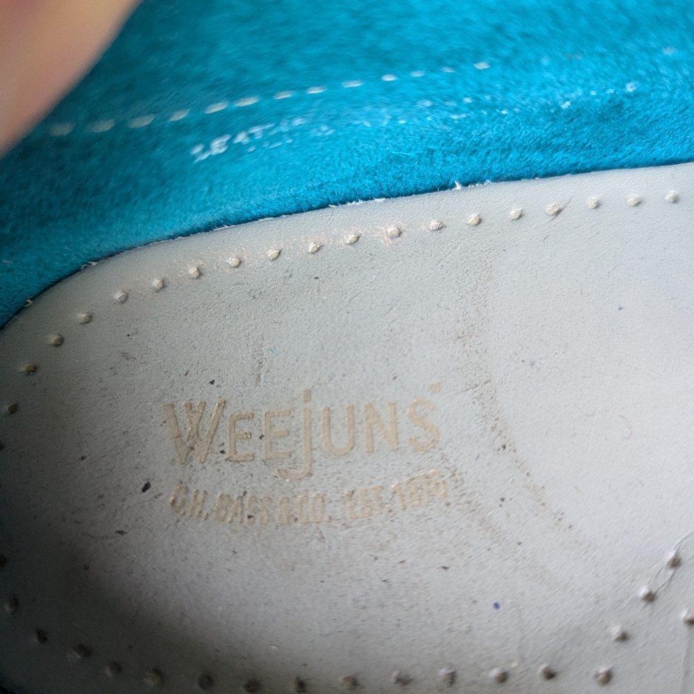 G.H. BASS Weejuns Penny Loafer teal size 8 - Picture 6 of 6